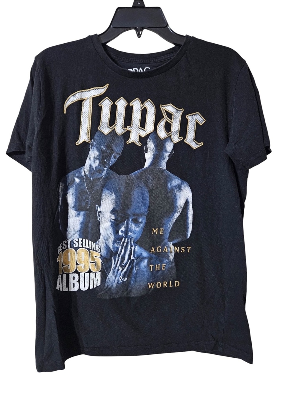 Tupac 'Me Against The World' Graphic Tee - Black